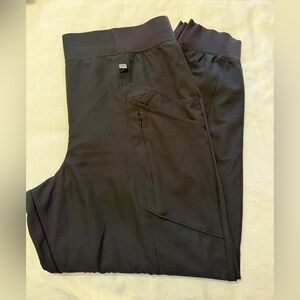 Black jogger scrub pants